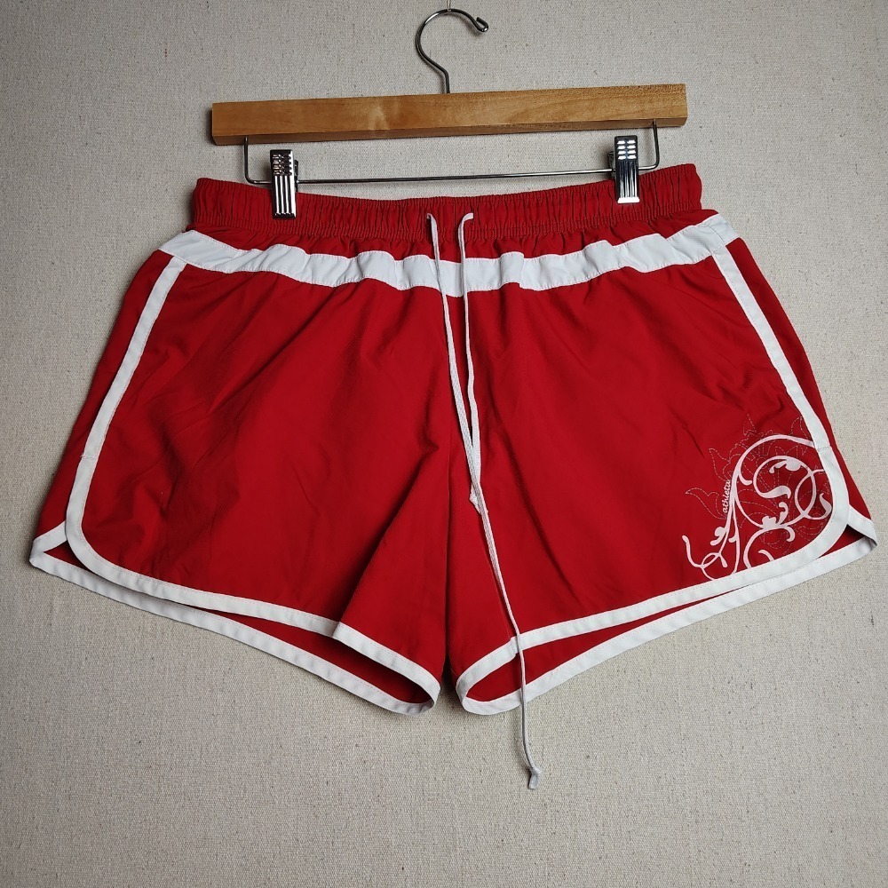 Athleta Running Shorts Athletic White Trim Activewear Red Shorts Size M X